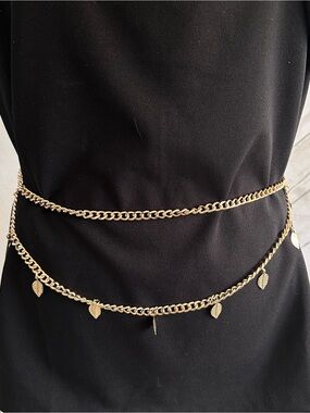 Chain link swag/leaves belt XL